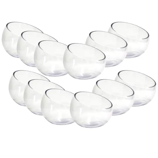 12 Pack: 6.5" Open Face Glass Vase by Ashland®